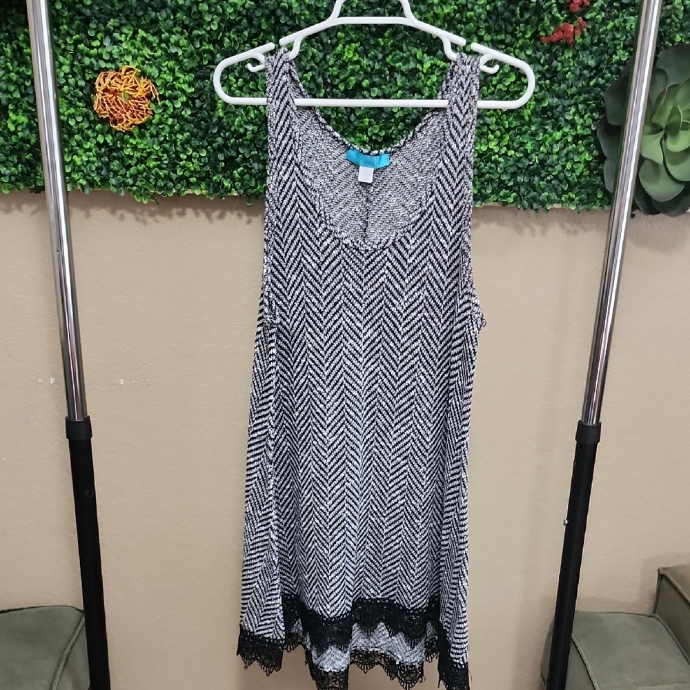 Black and White Chevron Women's Dress